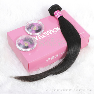 100% Real Human Hair Double Weft Extension Bundles Vendor Wholesale Unprocessed Mink Brazilian Straight Human Hair Weave Bundles